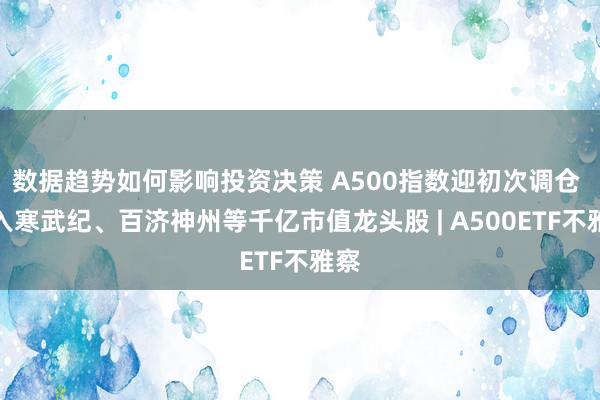 数据趋势如何影响投资决策 A500指数迎初次调仓 纳入寒武纪、百济神州等千亿市值龙头股 | A500ETF不雅察