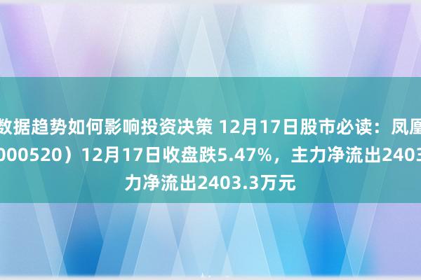 数据趋势如何影响投资决策 12月17日股市必读：凤凰航运（000520）12月17日收盘跌5.47%，主力净流出2403.3万元