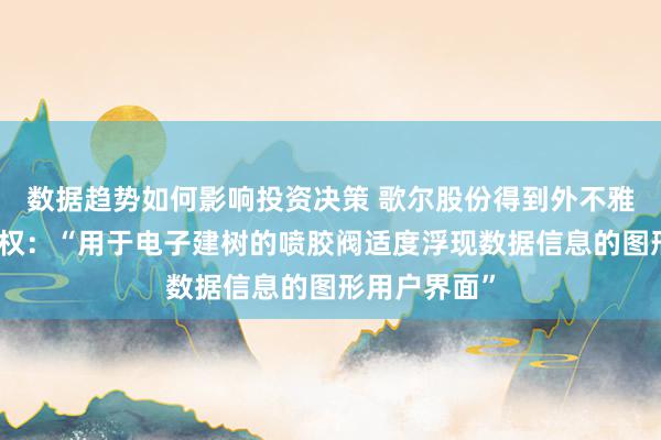 数据趋势如何影响投资决策 歌尔股份得到外不雅策画专利授权：“用于电子建树的喷胶阀适度浮现数据信息的图形用户界面”