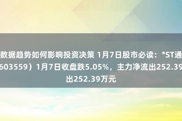 数据趋势如何影响投资决策 1月7日股市必读：*ST通脉（603559）1月7日收盘跌5.05%，主力净流出252.39万元