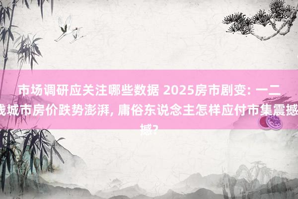 市场调研应关注哪些数据 2025房市剧变: 一二线城市房价跌势澎湃, 庸俗东说念主怎样应付市集震撼?