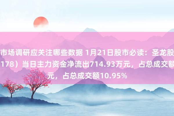 市场调研应关注哪些数据 1月21日股市必读：圣龙股份（603178）当日主力资金净流出714.93万元，占总成交额10.95%