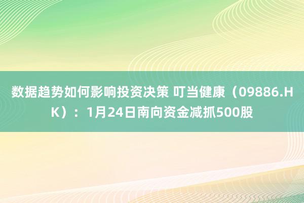 数据趋势如何影响投资决策 叮当健康（09886.HK）：1月24日南向资金减抓500股