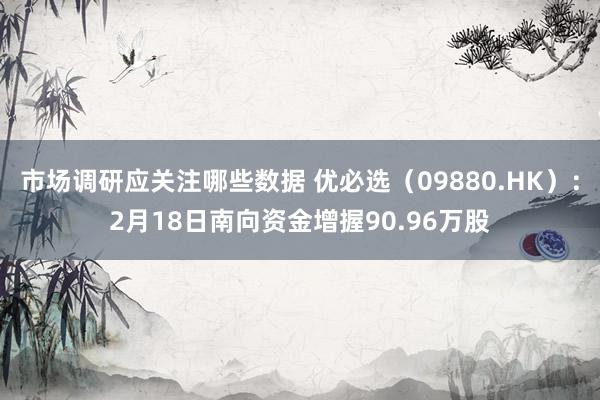 市场调研应关注哪些数据 优必选（09880.HK）：2月18日南向资金增握90.96万股