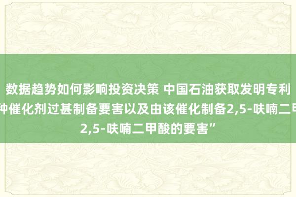 数据趋势如何影响投资决策 中国石油获取发明专利授权：“一种催化剂过甚制备要害以及由该催化制备2,5-呋喃二甲酸的要害”